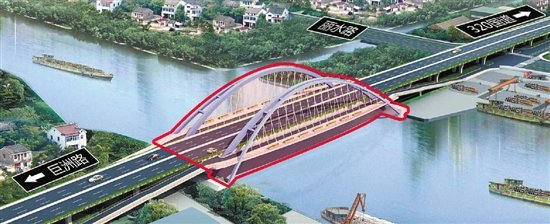 130米运河桥今年国庆前通车 从半山跨到余杭无需绕道